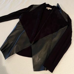 Michael Kors Leather/Knit Lightweight Ladies Jacket Size L